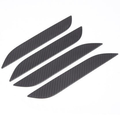 Matte Real Carbon Fiber Side Door Handle Covers For Tesla Model S Plaid 2014+ 19