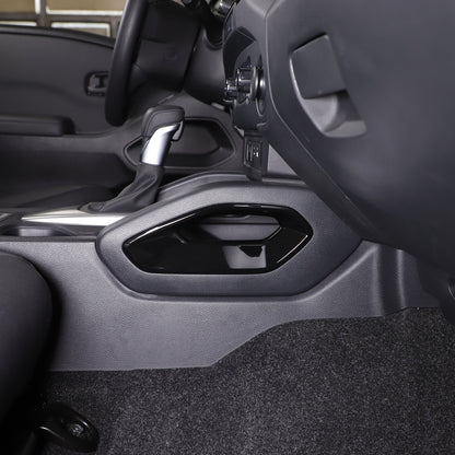 Glossy Black Center Console Side Armrest Frame Trim For Nissan Frontier 2022+ US 1