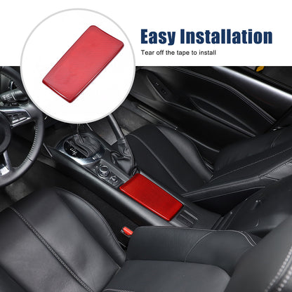 Real Carbon Fiber Center Console Armrest Box Cover Trim For Mazda MX-5 Miata 16+ 6