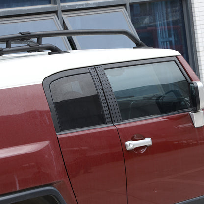 Black Aluminum Alloy Window Center Pillar Trim Panel For Toyota FJ Cruiser 07-21 18