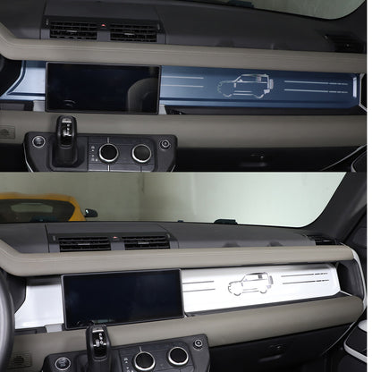 ABS Car Dashboard Trim Strip Kits For Land Rover Defender 90 110 2020-23 4