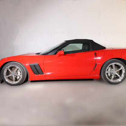 Real Carbon Fiber Side Fender Vents Panel Trim Kit For Corvette C6 2005-2013 4