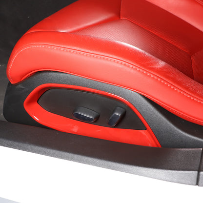 Red Full Interior Set Dash Panel Decor Cover Trim Kit For Corvette C8 2020-25 - Variants 16-20 42