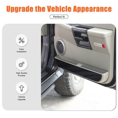 Piano Black Door Interior Anti-kick Panel Trim Sticker for Hummer H2 2003-2007 7