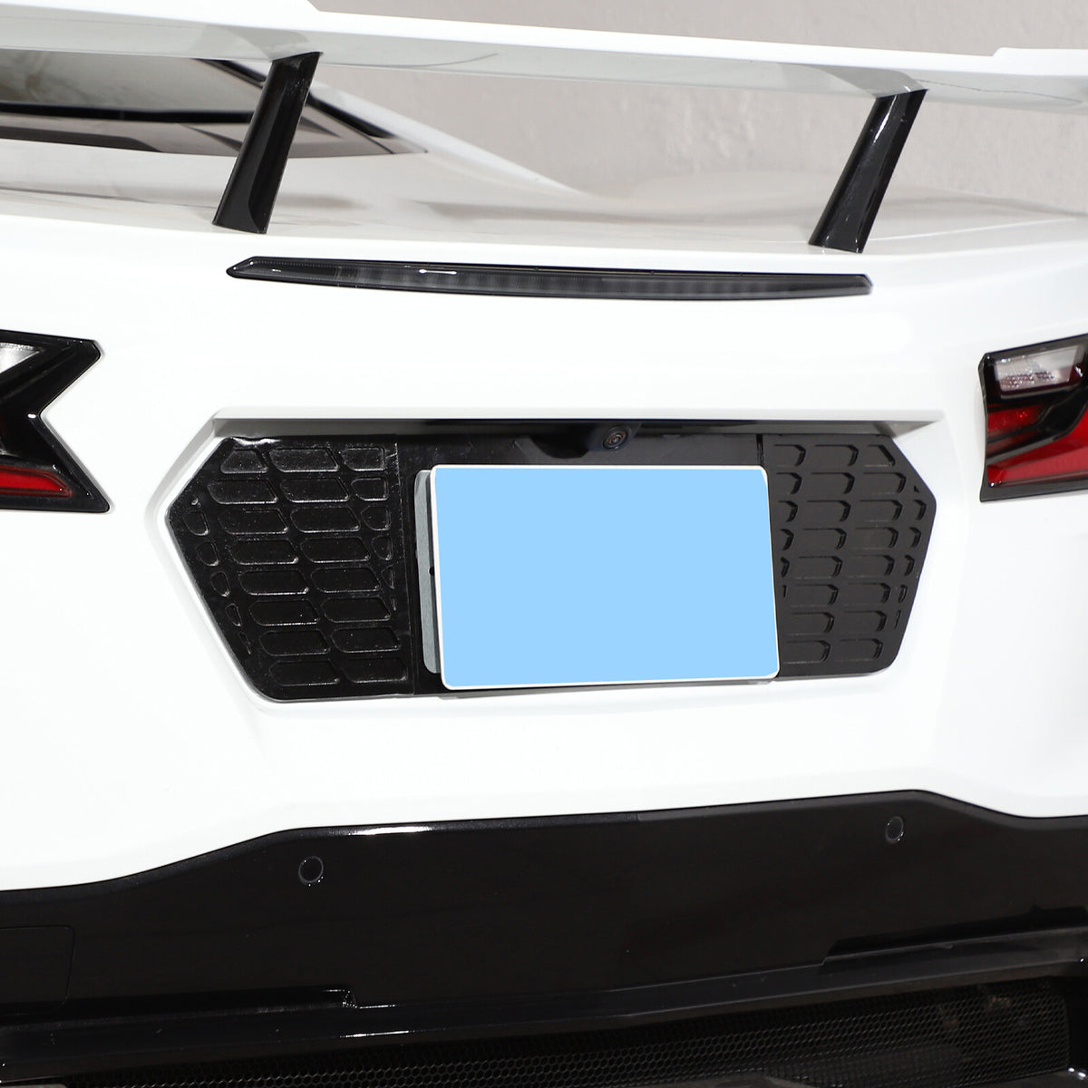 Alloy Rear License Plate Filler Trim Cover For Corvette C8 Stingray Z51 20+ 67