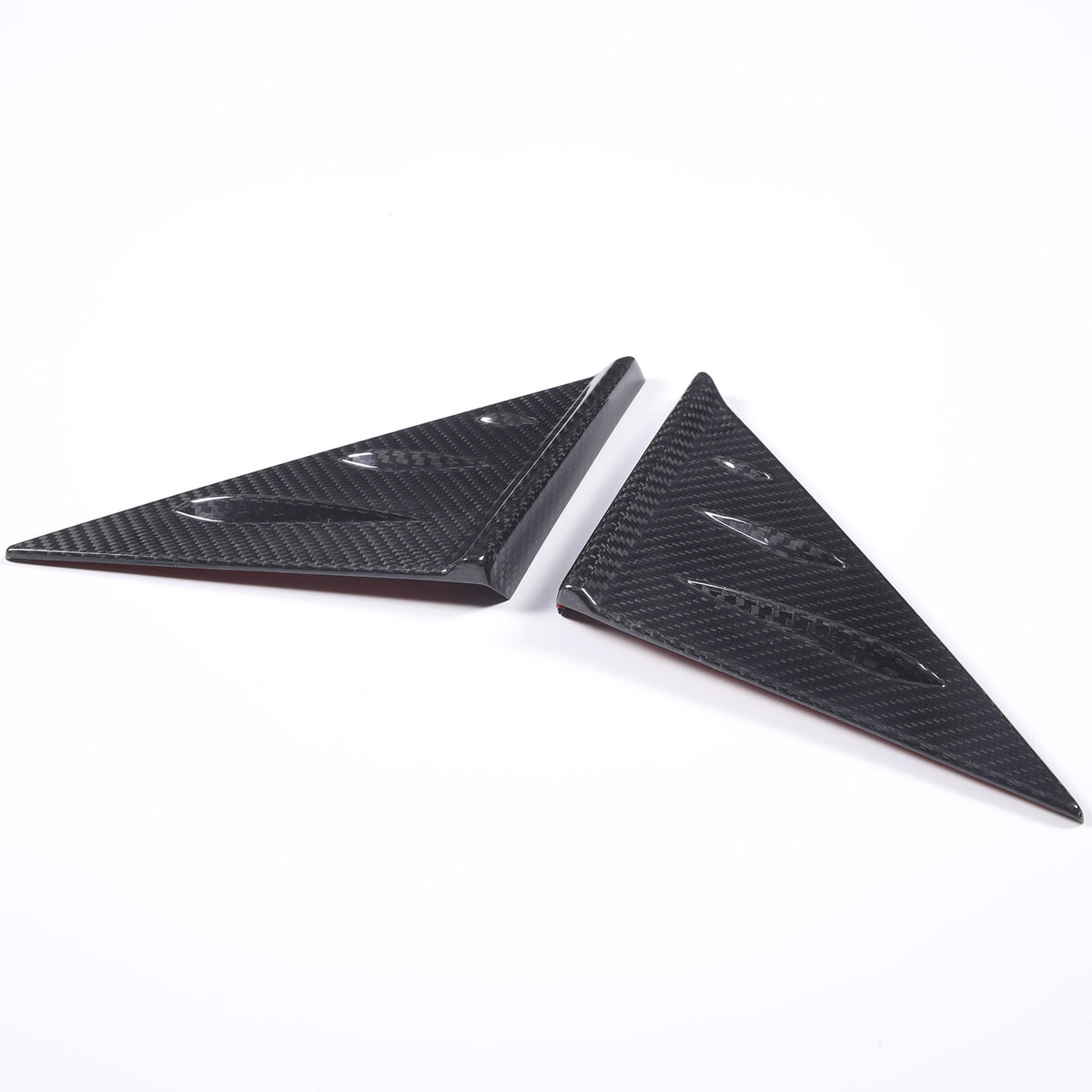 Real Carbon Window Triangle Cover Trim For Corvette C8 Stingray Z06 Z51 Exterior 7