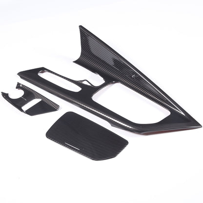 ABS Carbon Fiber Center Console Frame Trim Cover For Corvette C8 2020-2025 US 6