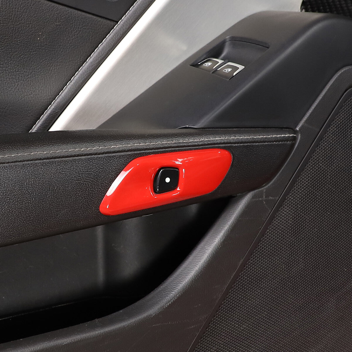Red Interior Window Lift Door Handle Cover Trim Kit For Corvette C7 14-19 11