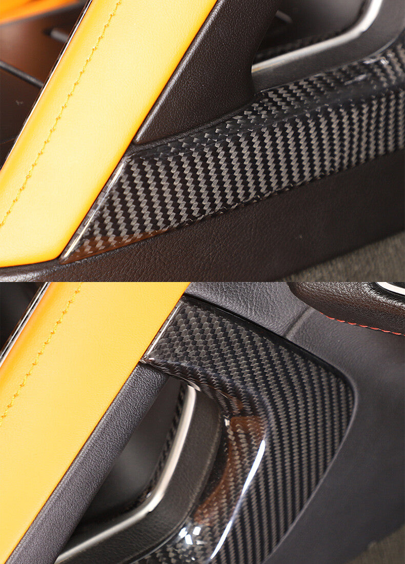 Real Carbon Fiber Car Side Center Console Trim For Corvette C7 Z06 ZR1 2014-2019 12