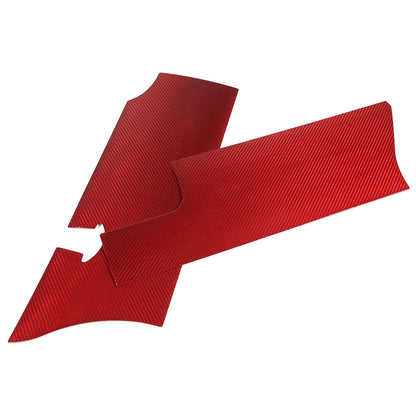 Red Real Carbon Fiber Engine hood Protection Cover Trim for corvette C6 05-13 10