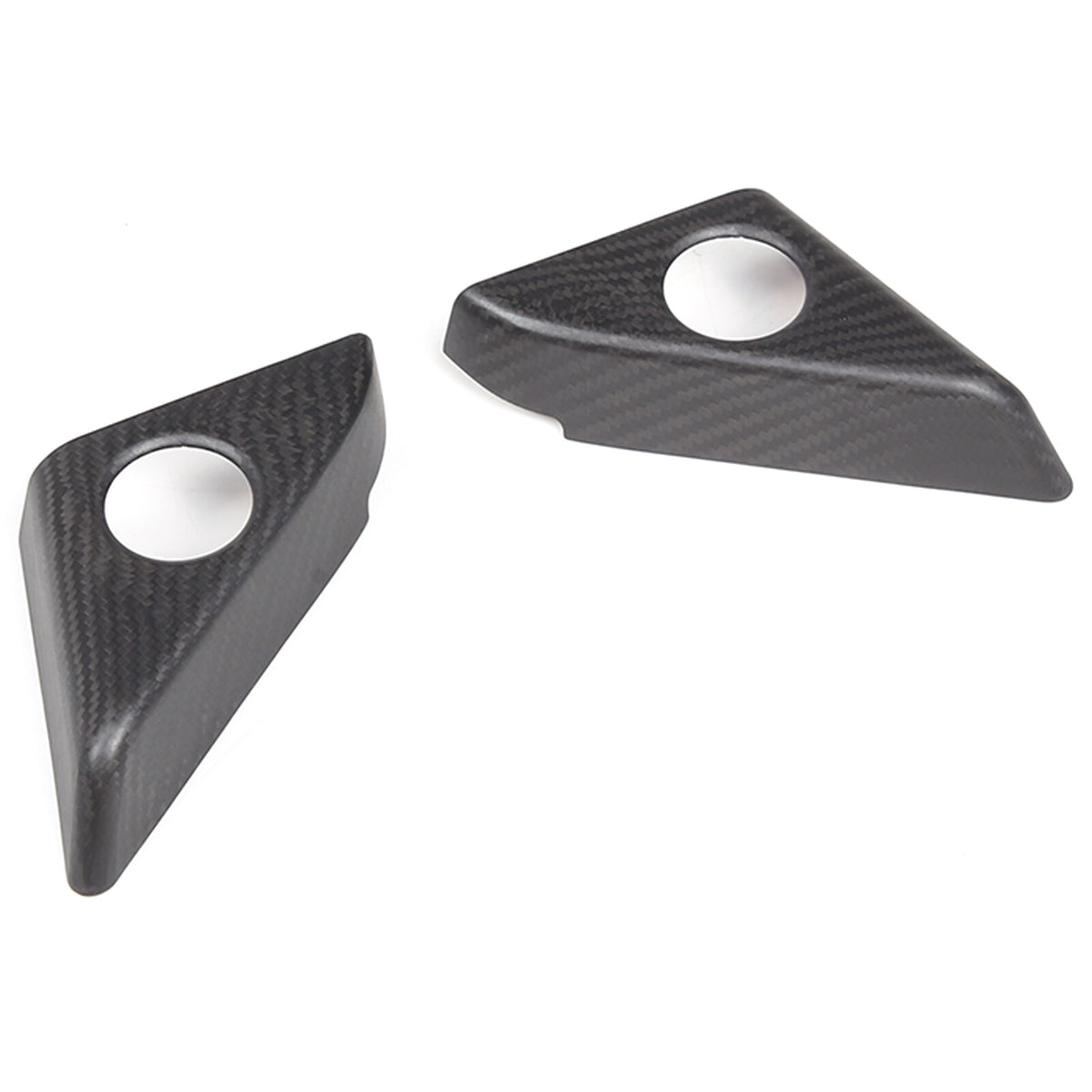 Matte Real Carbon Fiber Door Speaker Frame Trim Cover For Nissan GTR R35 2008-16 8