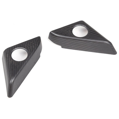Matte Real Carbon Fiber Door Speaker Frame Trim Cover For Nissan GTR R35 2008-16 8