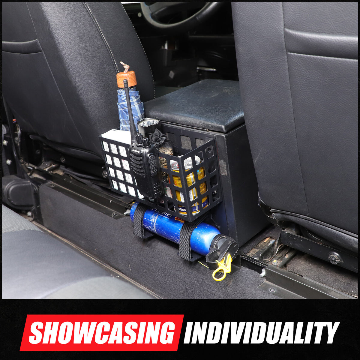 Rear Armrest Storage Box Fire Extinguisher Bracket For LR Defender L316 2004-18 12