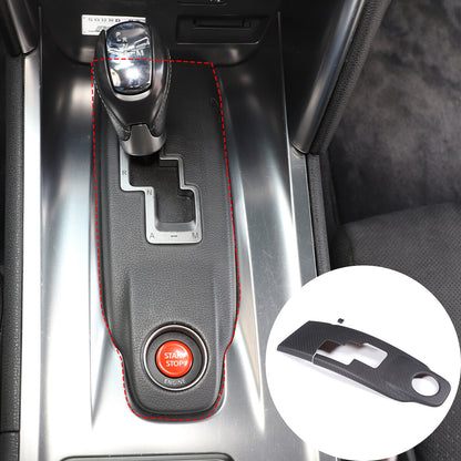 Matte Real Carbon Fiber Console Gear Shift Trim Sets For Nissan GTR R35 08-16 9