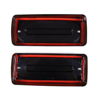 Smoked Black Rear Tail Light Guard Decor Trim For Benz W463 G-Class 2007-2018 8