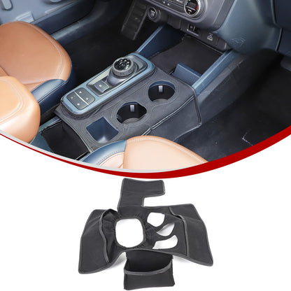 Suede Cloth Center Console Gear Shift Trim Cover For Ford Maverick 2022+ US 4