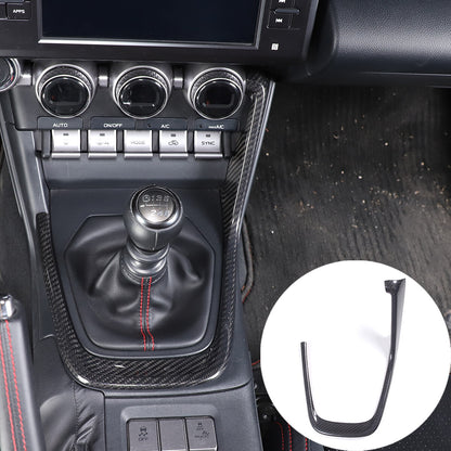 For Subaru BRZ 2022 Center Control Console Gear Shifter Trim Frame Carbon Fiber 1
