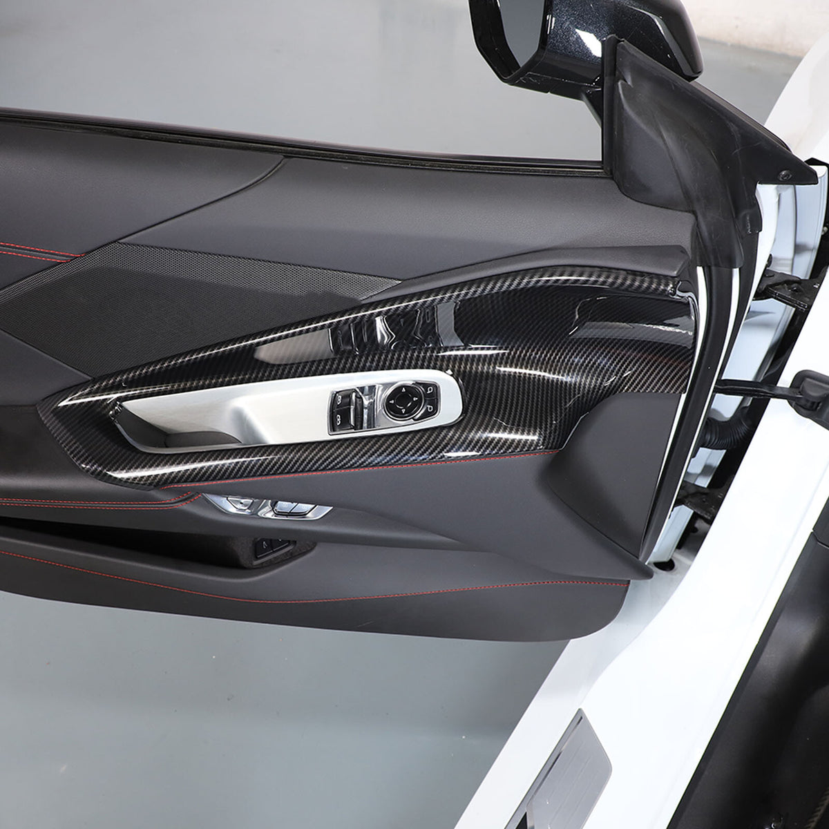 Carbon Fiber ABS Interior Full Decor Cover Trim Kit For Corvette C8 2020-2025 - Styles 36-40 43