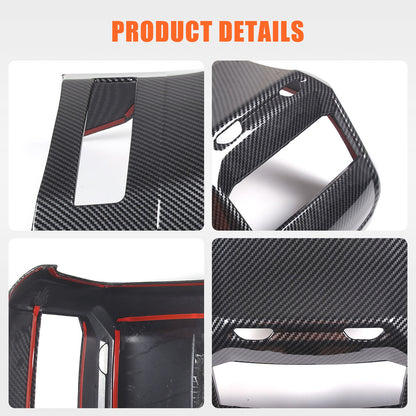 Carbon Fiber Rear Air Vent Outlet Panel Cover Trim For BMW 7 Series G70 i7 2023 16