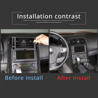 Matte Carbon Fiber Center Navigation Screen Trim Cover For Corvette C6 2005-13 3