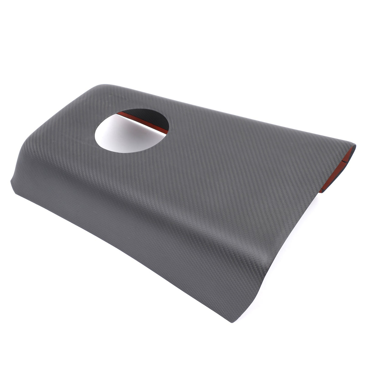 Matte Real Carbon Fiber Rear Cup Holder Panel Trim For Nissan GTR R35 2008-2016 6