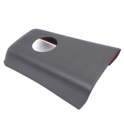 Matte Real Carbon Fiber Rear Cup Holder Panel Trim For Nissan GTR R35 2008-2016 6