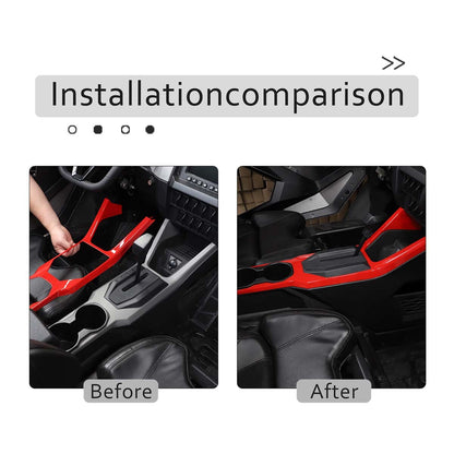 Red Center Console Panel Cover Trim For Polaris RZR PRO XP Ultimate 2021 US 10