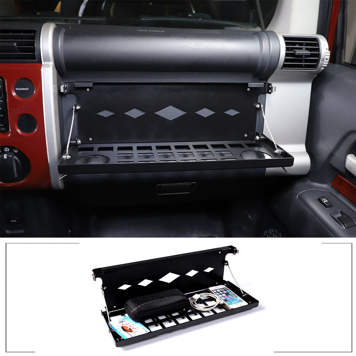 Alloy Co-Pilot Storage Bag Sundries Organizer For Toyota FJ Cruiser 07-21 US 5