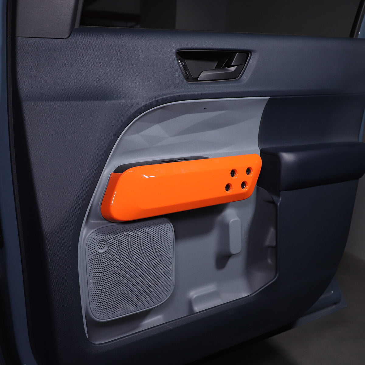 Orange ABS Interior Door Handle Panel Trim For Ford Maverick 2022+ 14
