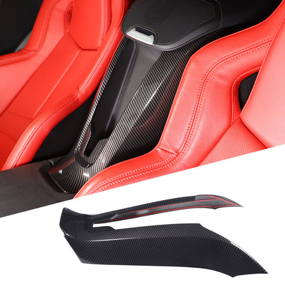 2pcs Carbon ABS Waterfall Wireless Charger Cover For Corvette C8 Convertible 6