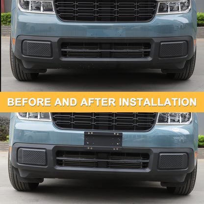 Carbon Steel License Plate Frame Trim For Ford Maverick 2022+ (US Version) 22