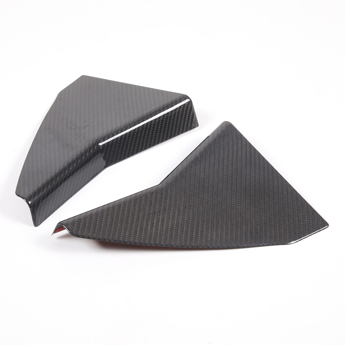 Real Carbon Fiber Rear Window Corner Cover Trim Frame For Corvette C8 20-26 US 6