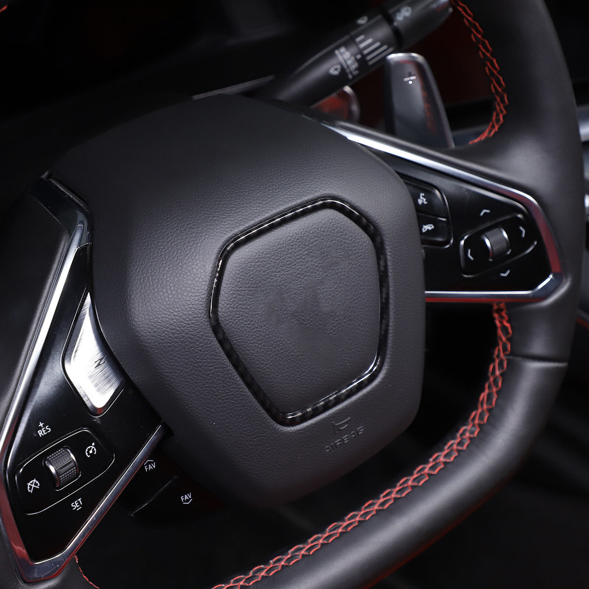 Carbon Fiber ABS Interior Full Decor Cover Trim Kit For Corvette C8 2020-2025 - Styles 41-45 31