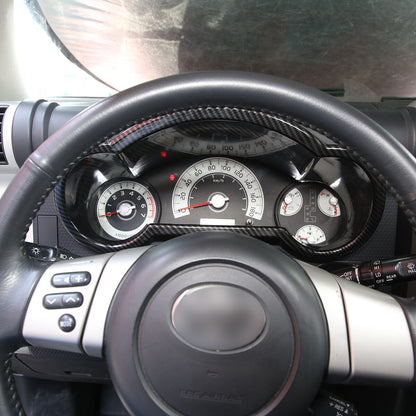 ABS Carbon Fiber Full Interior Center Decoration Trim Kit For FJ Cruiser 2007-21 - Styles 1-5 36