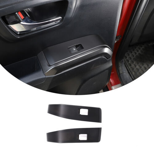 Matte Black Interior Dashboard Door Handle Trim Set For Toyota Tacoma 2016-23 7