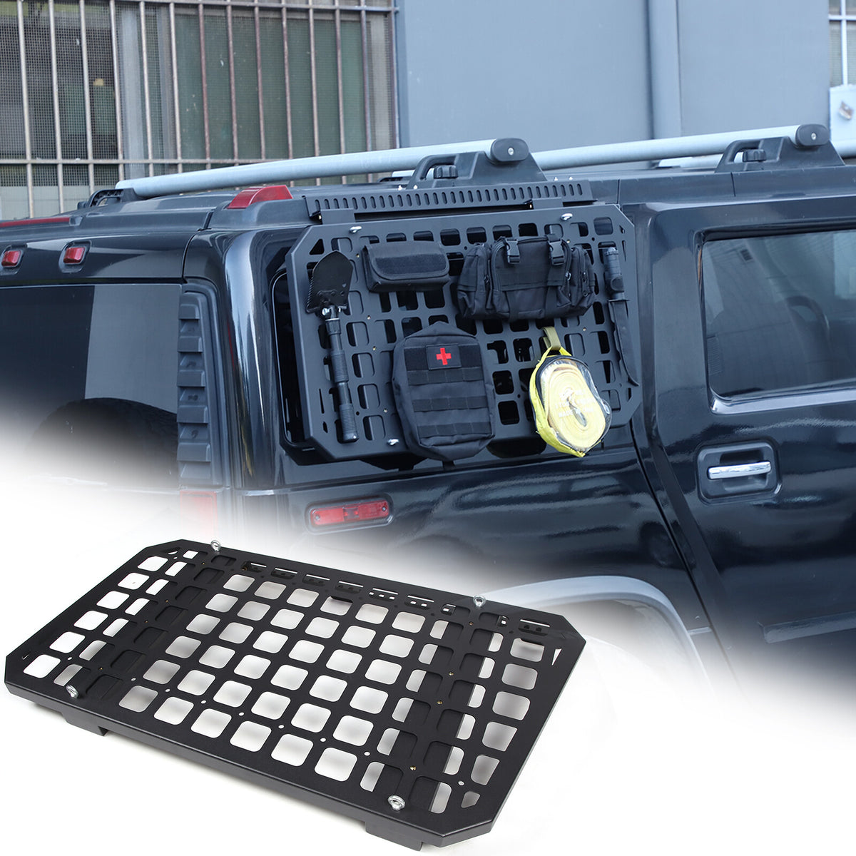 Modular Storage Panel Trunk Left Right Window Molle Shelf For Hummer H2 03-09 2