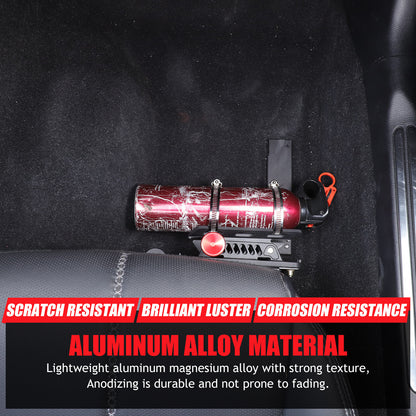 Adjustable Black Car Fire Extinguisher Mount Bracket For Mazda MX-5 Miata 16-23 12