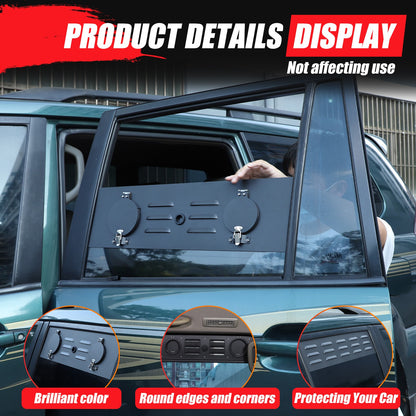 Rear Window Louver Air Vent Trim (Heater Version) For Toyota Prado 2003-2023 15