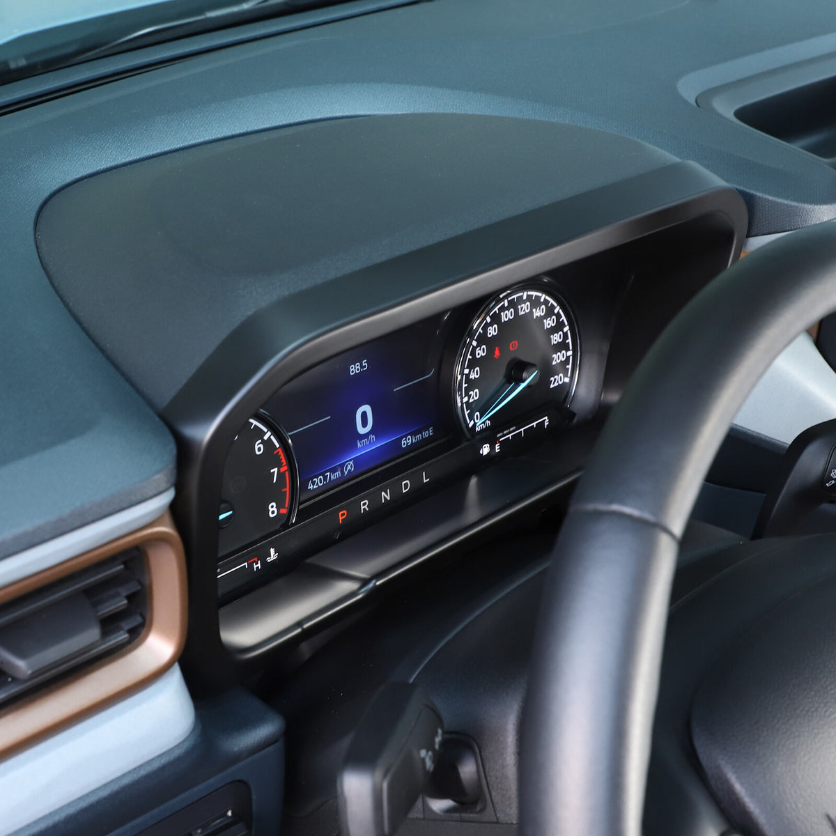 Matte Black Full Interior Set Panel Decor Cover Trim Kit For Ford Maverick 22-24 41