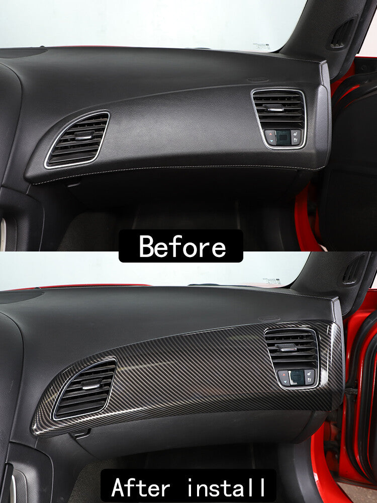 ABS Carbon Fiber Interior Center Console Panel Trim Set For Corvette C7 2014-19 - Variants 1-5 24