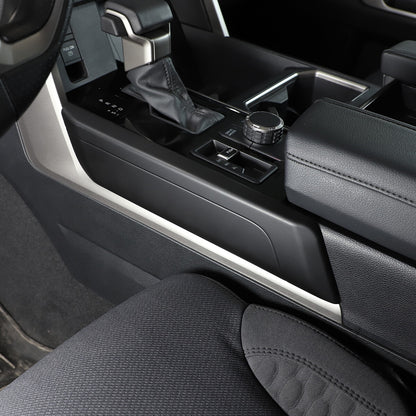 Matte Black ABS Interior Decoration Cover Trim Kit For Toyota Tundra 2022-26 US - Variants 21-25 9