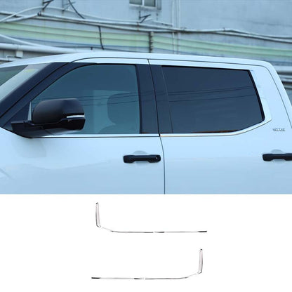 Steel Silver For Toyota Tundra 2022-2026 Window Full Complete Around Cover Trim 4
