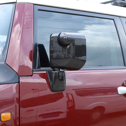 Carbon ABS Exterior Rearview mirror base cover trim For Toyota FJ Cruiser 07-21 10