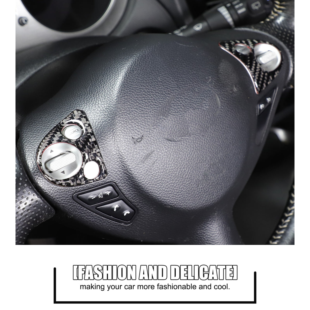 Soft Carbon Fiber Interior Center Console trim Sticker For Nissan Juke 2011-2019 46