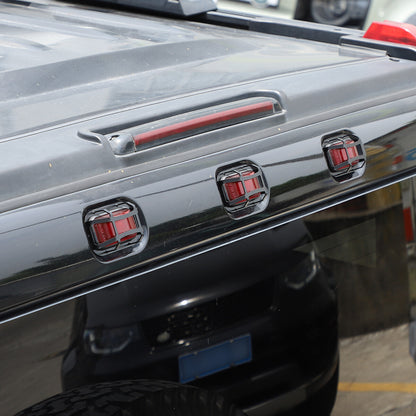Carbon Steel Roof rear tailgate Light Trim Cover For 03-09 HUMMER H2 SUV SUT 3