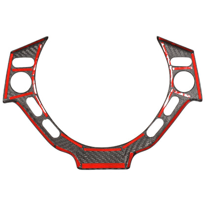 Matte Real Carbon Fiber Steering Wheel Button Trim For Nissan GTR R35 2008‑2016 3
