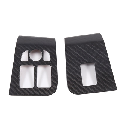 Real Carbon Fiber Interior Center Trim Cover Set Kit For Jaguar F-TYPE 2013-24 13