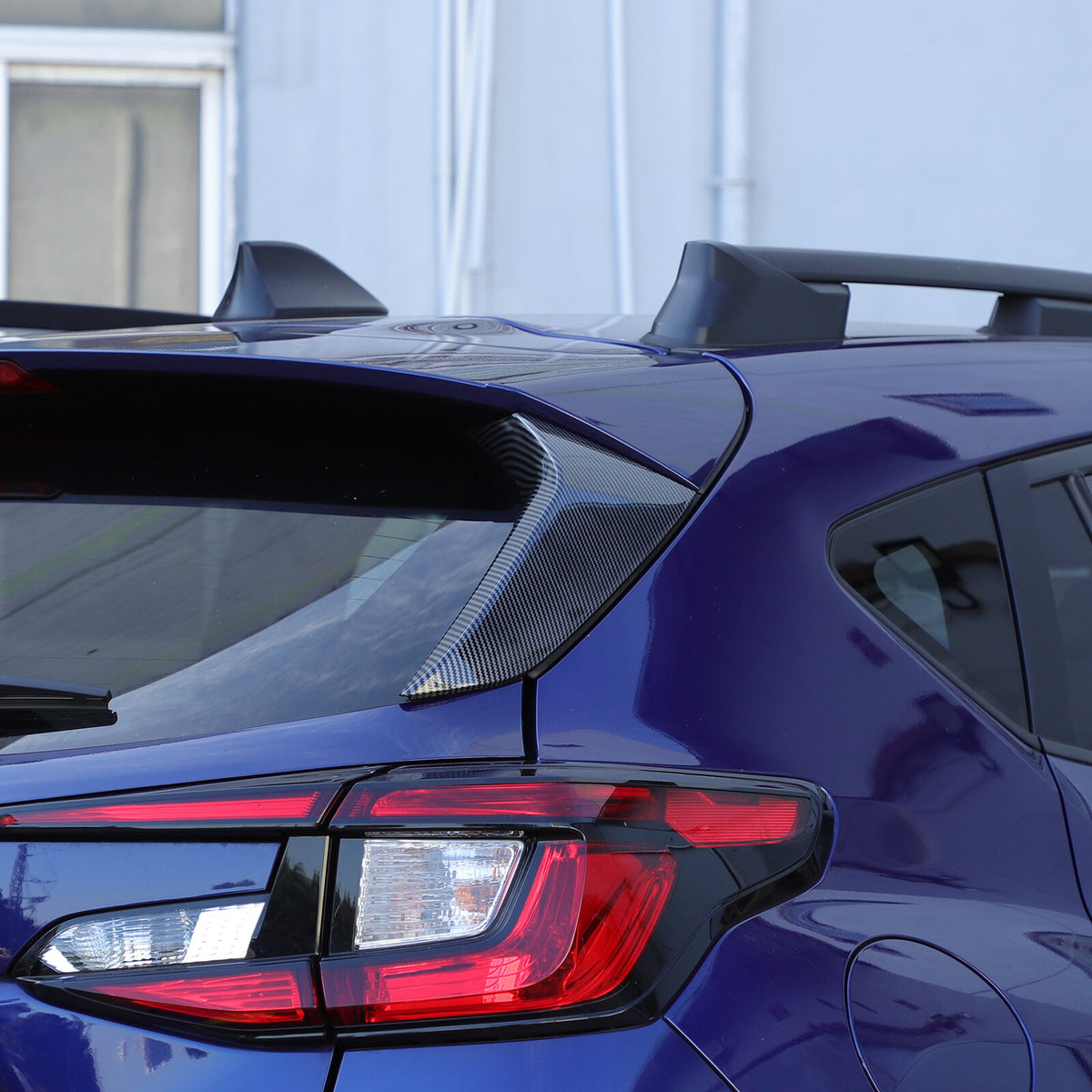 ABS Carbon Fiber Rear Window Sill C Pillar Trim For Subaru Crosstrek GU 2024 22