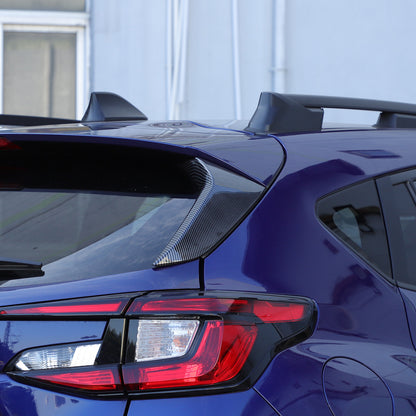 ABS Carbon Fiber Rear Window Sill C Pillar Trim For Subaru Crosstrek GU 2024 22