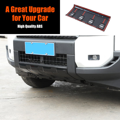 Glossy Black Front Bumper Guard Plate Trim For Land Cruiser LC250 2024-2025 US 3